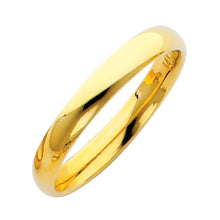 Ioka Jewelry - 14k Solid Yellow Gold 3mm Plain Comfort Fit Wedding Band