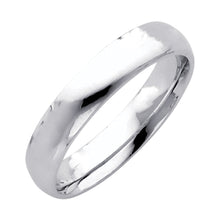 Ioka Jewelry - 14k Solid Yellow Gold 4mm Plain Comfort Fit Wedding Band