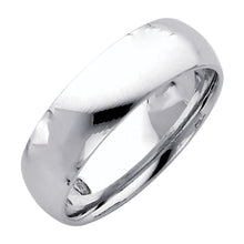 Ioka Jewelry - 14k Solid Yellow Gold 6mm Plain Comfort Fit Wedding Band