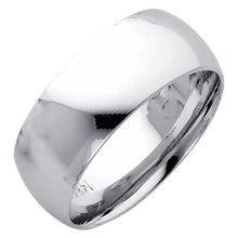 Ioka Jewelry - 14k Solid Yellow Gold 8mm Plain Comfort Fit Wedding Band