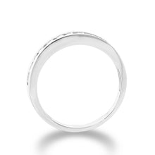Ioka Jewelry - Womens Solid 3MM Wedding Band Solid 14K Yellow Gold Ring with Cubic Zirconia CZ Stones