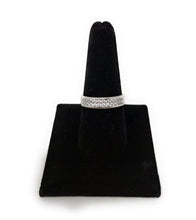 Ioka Jewelry - 14K White Solid Gold Cubic Zirconia CZ Ring Men's Band