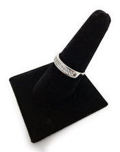 Ioka Jewelry - 14K White Solid Gold Cubic Zirconia CZ Ring Men's Band