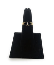 Ioka Jewelry - 14K Two Tone Solid Gold 3 Ball Fancy Ring