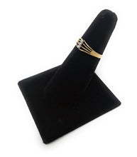 Ioka Jewelry - 14K Two Tone Solid Gold 3 Ball Fancy Ring