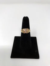 Ioka Jewelry - 14K Two Tone Solid Gold Fancy Butterfly Ring