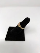 Ioka Jewelry - 14K Two Tone Solid Gold Fancy Butterfly Ring