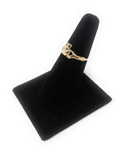 Ioka Jewelry - 14K Yellow Solid Gold Claddagh Heart Ring