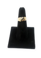 Ioka Jewelry - 14K Yellow Solid Gold Stripped Nugget Ring
