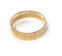 Ioka Jewelry - 14K Yellow Solid Gold 6mm Plain Lightweight Thin Men's Wedding Band