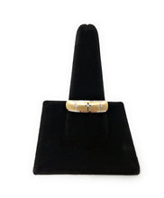 Ioka Jewelry - 14K Two Tone Solid Gold 6mm Men's Cubic Zirconia CZ with 3 Crosses Wedding Band