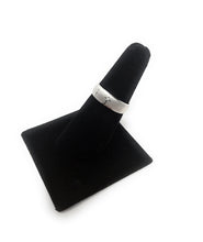 Ioka Jewelry - 14K White Solid Gold 6mm Men's Tri Cross Cubic Zirconia CZ Thin Wedding Band
