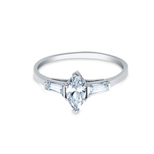 Ioka Jewelry - 14K White Solid Gold 0.75 Ct. Cubic Zirconia CZ Wedding Engagement Ring