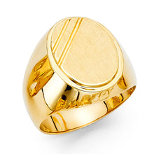 Ioka Jewelry - 14K Yellow Solid Gold 18MM Fancy Men's Ring