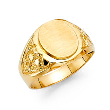 Ioka Jewelry - 14K Yellow Solid Gold 18MM Men's Ring