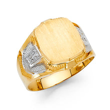 Ioka Jewelry - 14K Yellow Solid Gold 16MM Men's Ring