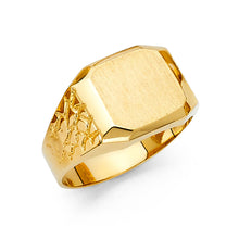 Ioka Jewelry - 14K Yellow Solid Gold 12MM Men's Ring