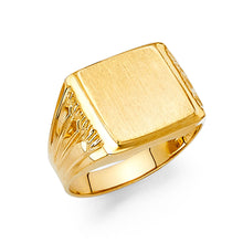 Ioka Jewelry - 14K Yellow Solid Gold 13MM Men's Ring