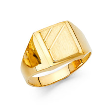 Ioka Jewelry - 14K Yellow Solid Gold 12MM Men's Ring