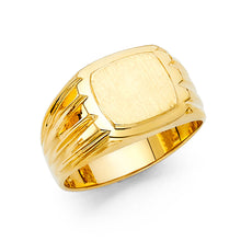 Ioka Jewelry - 14K Yellow Solid Gold 12MM Men's Ring