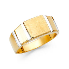 Ioka Jewelry - 14K Yellow Solid Gold 10MM Men's Ring