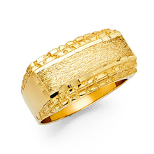Ioka Jewelry - 14K Yellow Solid Gold 12MM Men's Ring