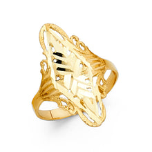 Ioka Jewelry - 14K Yellow Solid Gold Fancy Ring