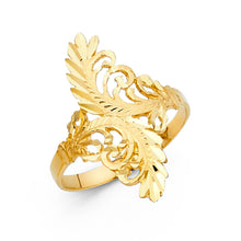 Ioka Jewelry - 14K Yellow Solid Gold Roman Fancy Ring