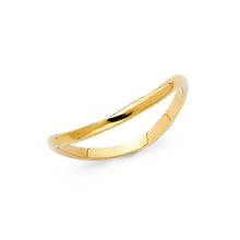 Ioka Jewelry - 14K Yellow Solid Gold Bent Fancy Ring