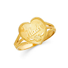 Ioka Jewelry - 14K Yellow Solid Gold #1 Madre Ring