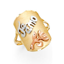 Ioka Jewelry - 14K Tri Color Solid Gold Te Amo Ring