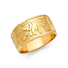 Ioka Jewelry - 14K Yellow Solid Gold Lucky Symbol Ring