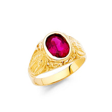 Ioka Jewelry - 14K Yellow Solid Gold Cubic Zirconia CZ Babies Ring
