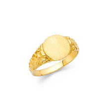 Ioka Jewelry - 14K Yellow Solid Gold Small Round Babies Nugget Ring