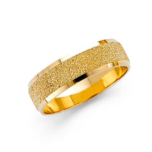 Ioka Jewelry - 14K Yellow Solid Gold 6mm Fancy Men's Wedding Band