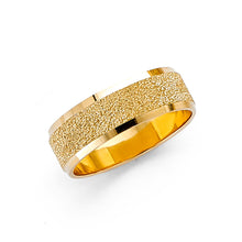 Ioka Jewelry - 14K Yellow Solid Gold 6mm Fancy Women's Wedding Band