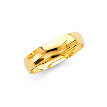 Ioka Jewelry - 14K Yellow Solid Gold 4mm Plain Women's Wedding Band