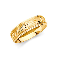 Ioka Jewelry - 14K Yellow Solid Gold 6MM Men's Wedding Band