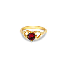 Ioka Jewelry - 14K Yellow Solid Gold November Yellow Birth Stone Cubic Zirconia CZ Infant Baby Ring