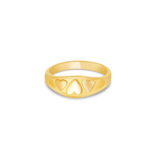 Ioka Jewelry - 14K Yellow Solid Gold Cubic Zirconia CZ Infant Baby Ring