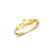 Ioka Jewelry - 14K Yellow Solid Gold Cubic Zirconia CZ Infant Baby Ring