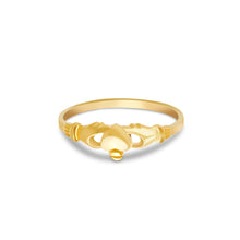 Ioka Jewelry - 14K Yellow Solid Gold Cubic Zirconia CZ Infant Baby Ring