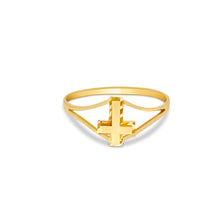 Ioka Jewelry - 14K Yellow Solid Gold Cubic Zirconia CZ Infant Baby Ring