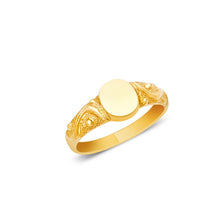 Ioka Jewelry - 14K Yellow Solid Gold Cubic Zirconia CZ Infant Baby Ring