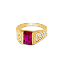 Ioka Jewelry - 14K Yellow Solid Gold Cubic Zirconia CZ Infant Baby Ring