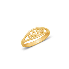 Ioka Jewelry - 14K Yellow Solid Gold Cubic Zirconia CZ Infant Baby Ring