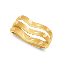 Ioka Jewelry - 14K Yellow Solid Gold 11MM Semanario Ring