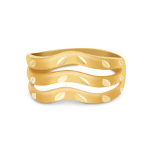 Ioka Jewelry - 14K Yellow Solid Gold 11MM Semanario Ring