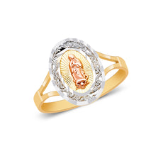 Ioka Jewelry - 14K Two Tone Solid Gold Religious Ring