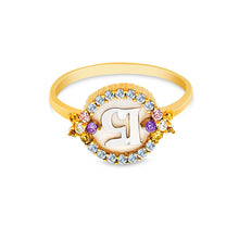 Ioka Jewelry - 14K Yellow Solid Gold 15 Years Quinceanera Birthday Cubic Zirconia CZ Ring